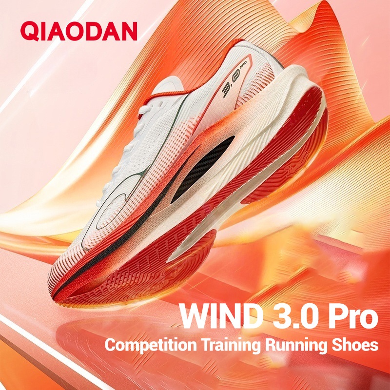 Qiaodan Wind 3.0 Pro รองเท้าวิ่งผู้หญิงมาราธอน Racing แผ่นคาร์บอน Rebound Stable QDB022252298ทีที