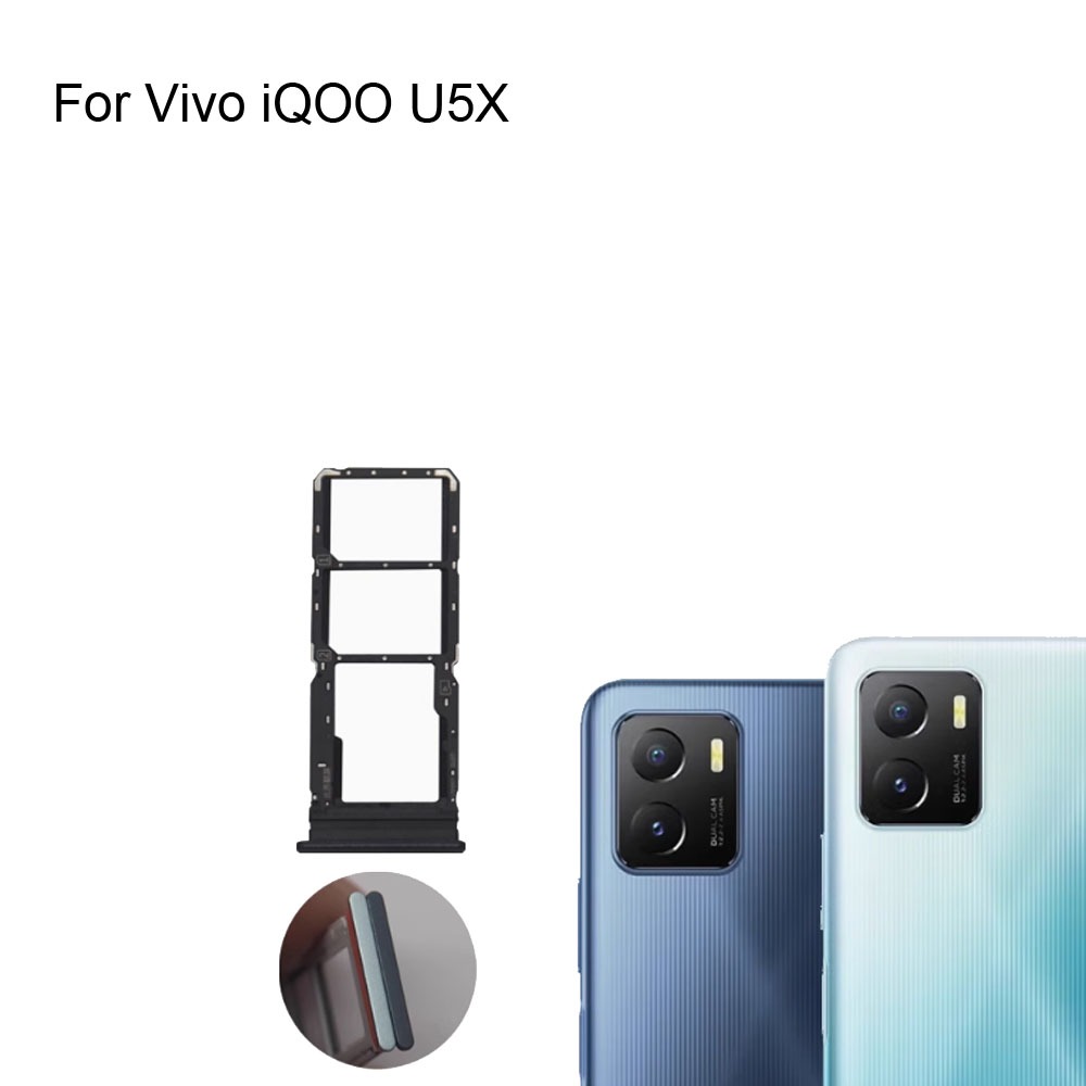 สําหรับ Vivo iQOO U5X ใหม่ทดสอบซิมการ์ดผู้ถือถาดช่องเสียบการ์ดสําหรับ Vivo iQOO U 5X อะไหล่