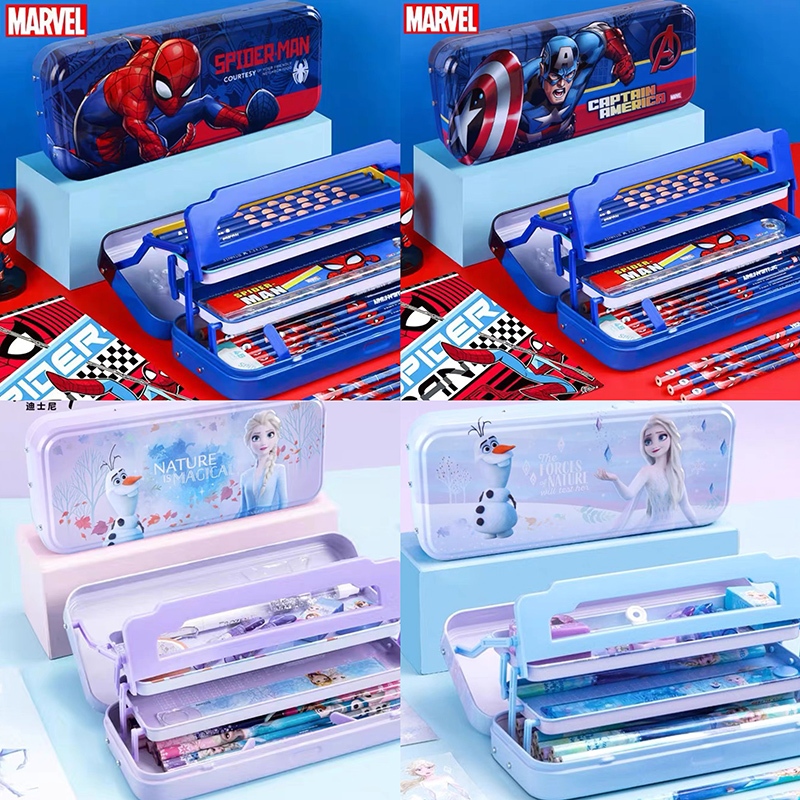 กล่องดินสอ Disney Spiderman กล่องดินสอเหล็กลายการ์ตูน