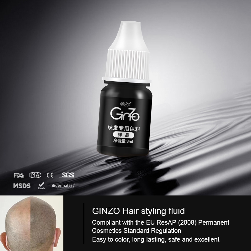 GINZO SMP Scalp Pigment – หมึกเหลวออร์แกนิกสําหรับการจําลองรูขุมขน | หมึกสักลายพรางติดทนนานรอยแผลเป็นสําหรับไมโครเม็ดสีและแต่งหน้าถาวร