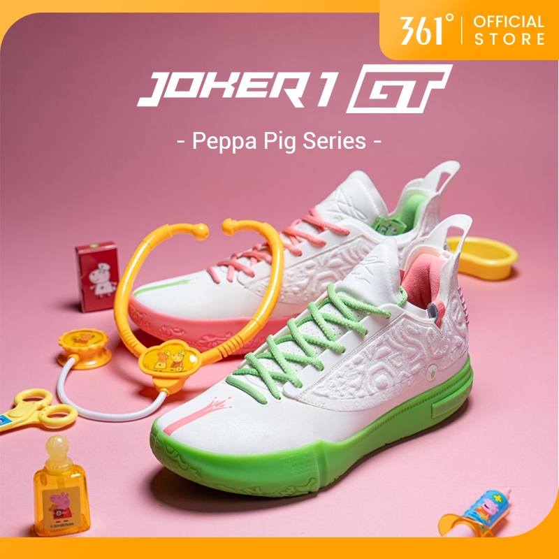 【Peppa Pig】361 Degrees Joker 1 GT NEW Peppa Pig Men Basketball Shoes 672511123