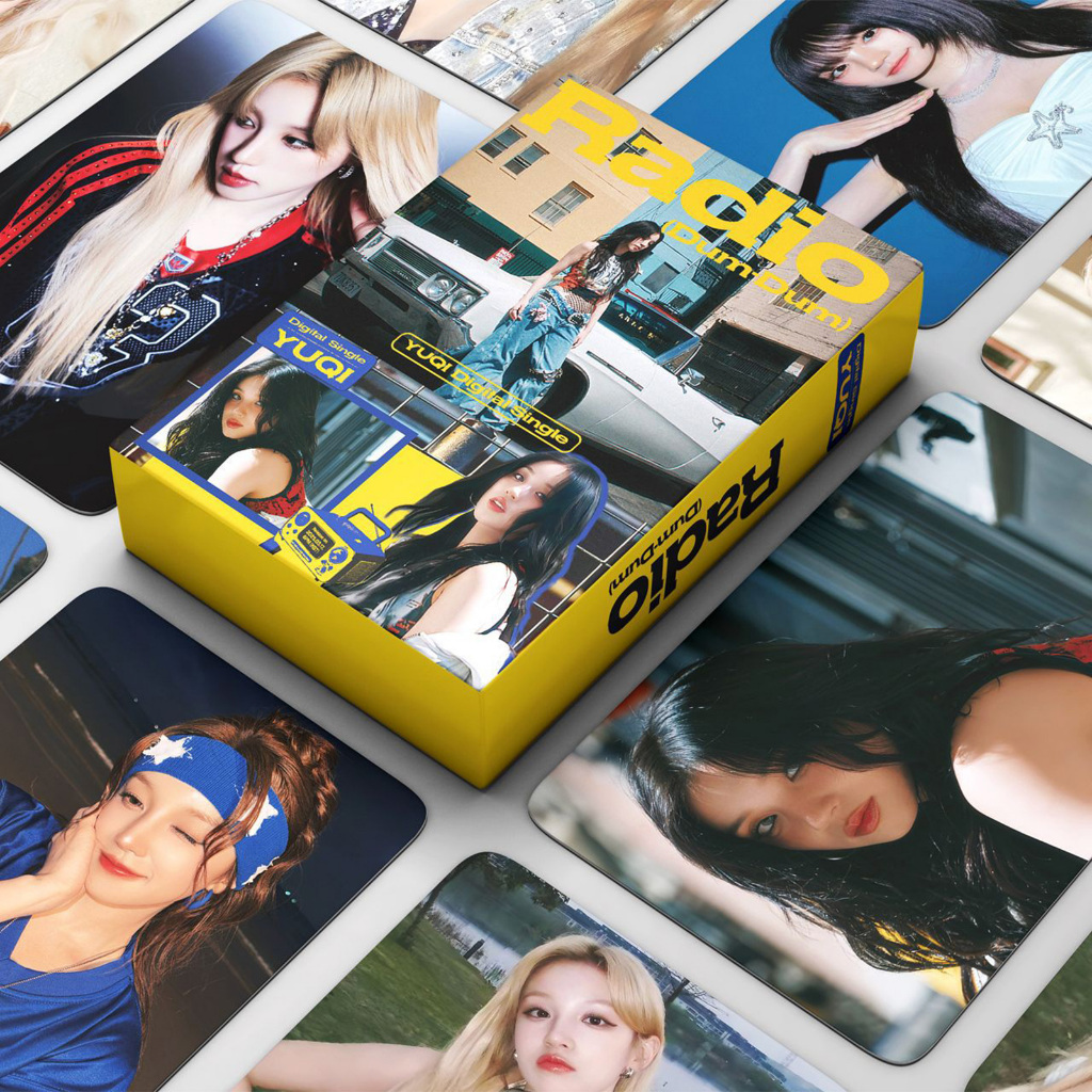 55 YUQI Photocards GI DLE Photocards KPOP สินค้า YUQI วิทยุอัลบั้ม Photocards