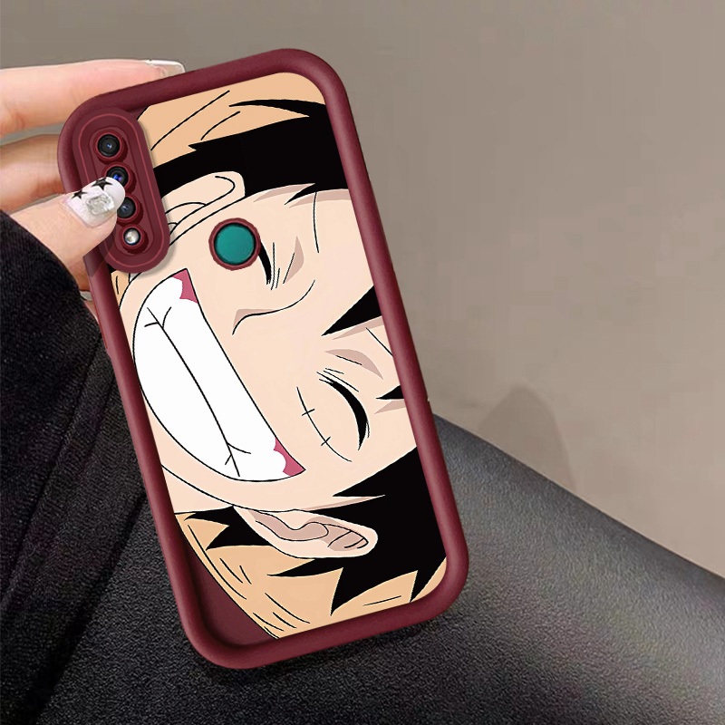 SAMSUNG Happy One Piece LuffyสําหรับSamsung Galaxy S21 S22 S30 S24 Ultra A05S M32 J4 J6 PLus J2 J7 P