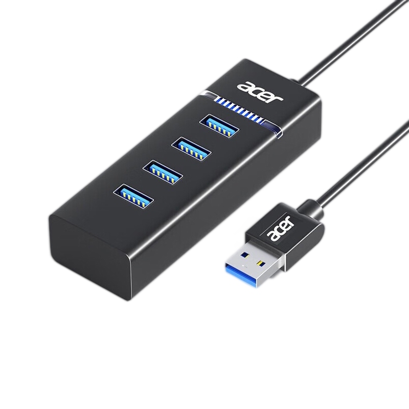 แท่นวาง Acer USB HY21-14U2B ฮับ USB 4 in 1 การส่งผ่านความเร็วสูงสําหรับพีซี เดสก์ท็อป และคอมพิวเตอร์โน้ตบุ๊ก