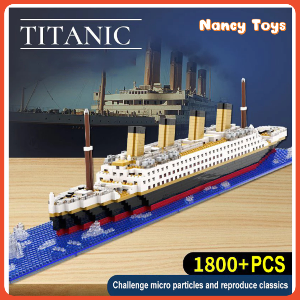 TITANIC ตัวต่อ 🚢 การจัดส่งในกรุงเทพฯ เรือ แบบ โมเดลเรือ ของเล่น เลโก้ไททัน ของเล่นชาย ของให้เเฟน<Nancy>