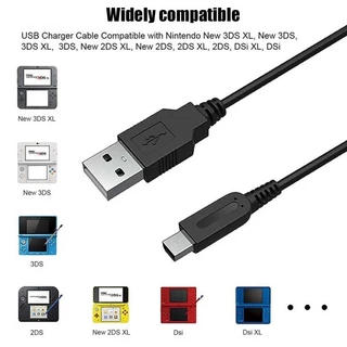 Ready Stock3DS สายชาร์จ USB สายชาร์จสําหรับ Nintendo New 3DS XL/New 3DS/ 3DS XL/ 3DS/ ใหม่ 2DS XL/ใหม่ 2DS/ 2DS XL/ 2DS XL/ 2DS/ 2DS/ DSi