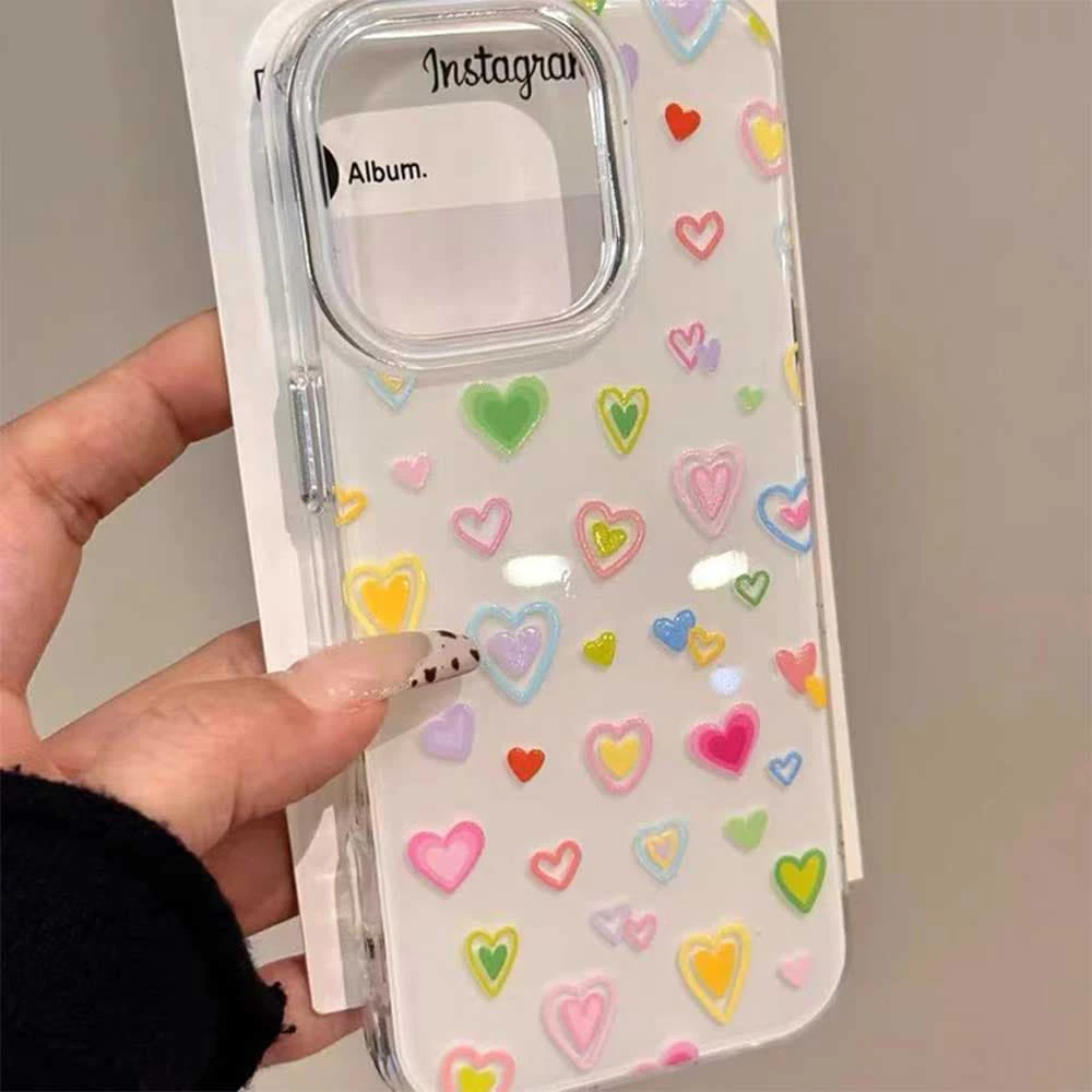 สําหรับ OPPO Reno 16F Reno 15F Reno 14F Reno13 F Reno12 F Reno11 Pro Reno10Pro Reno8T Reno8Z Reno7Z Reno6Z Reno8 Reno5 Reno4 เต็มหน้าจอที่มีสีสันรัก IMD กันกระแทก TPU โทรศัพท์มือถือ ph