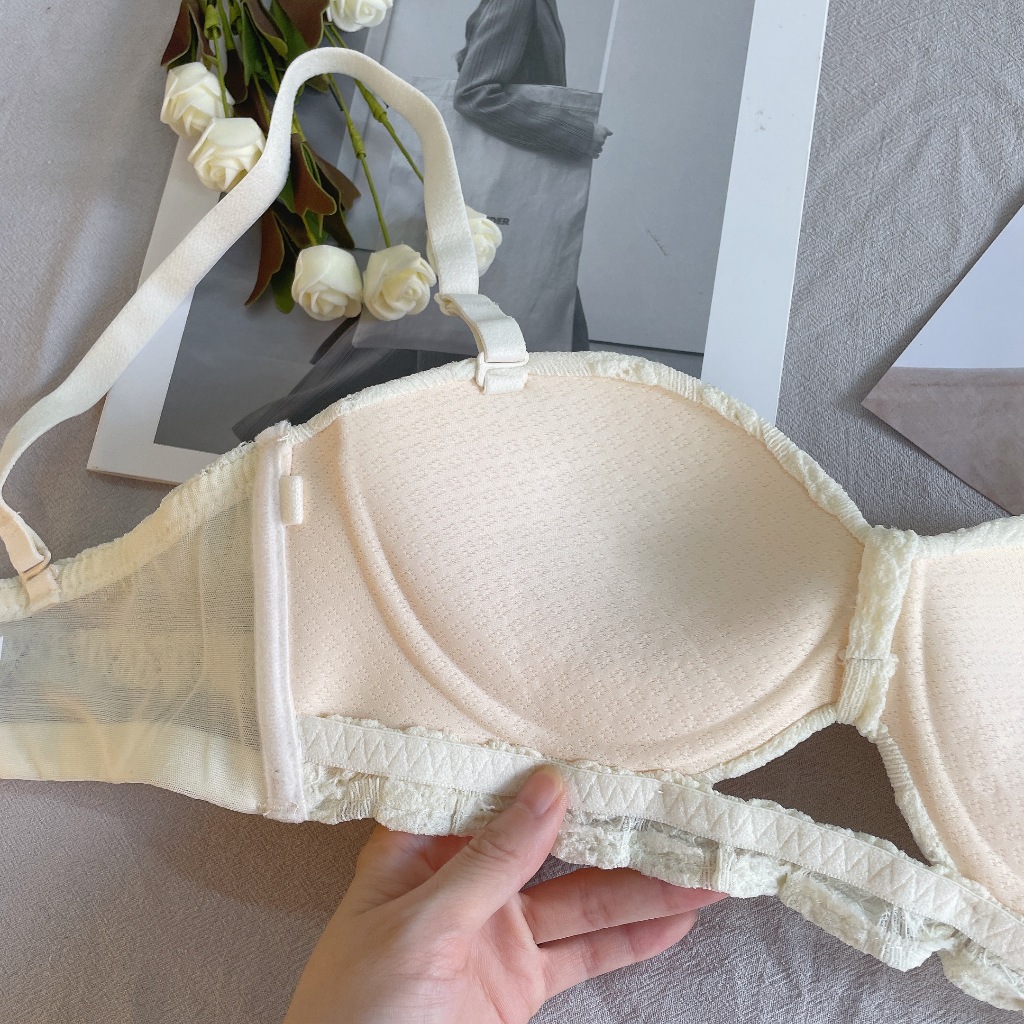 จัดส่งจากกรุงเทพฯ พร้อมส่ง: บราสายเดี่ยวยกทรงหวาน กระชับ ป้องกันลื่น ไม่เป็นถ้วยเปล่า ราคา ถูกที่สุด ดีลบีเคเค แกลเลอรีภาพที่ 9