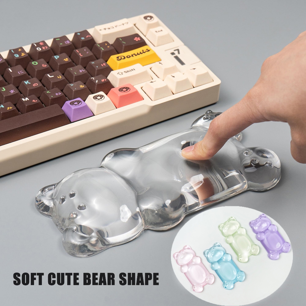 หมีน่ารัก Ergonomic Silicone Gel mouse Wrist Rest แผ่นรองเมาส์นุ่มสบาย