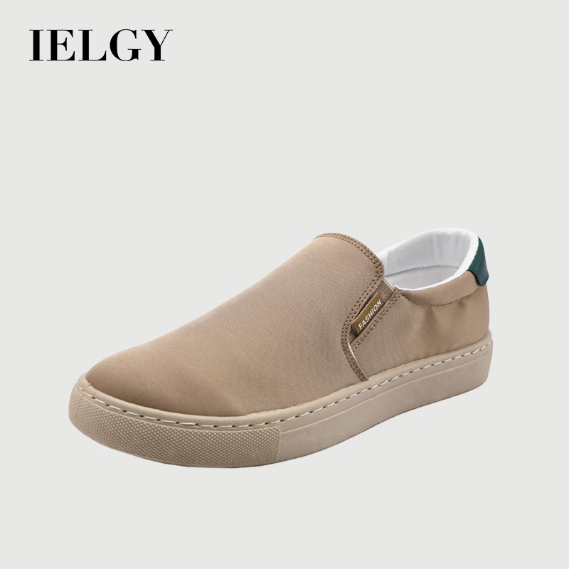 IELGY รองเท้าผ้าใบแบบสวมขนาดใหญ่เสริมหลายสีสําหรับผู้ชาย