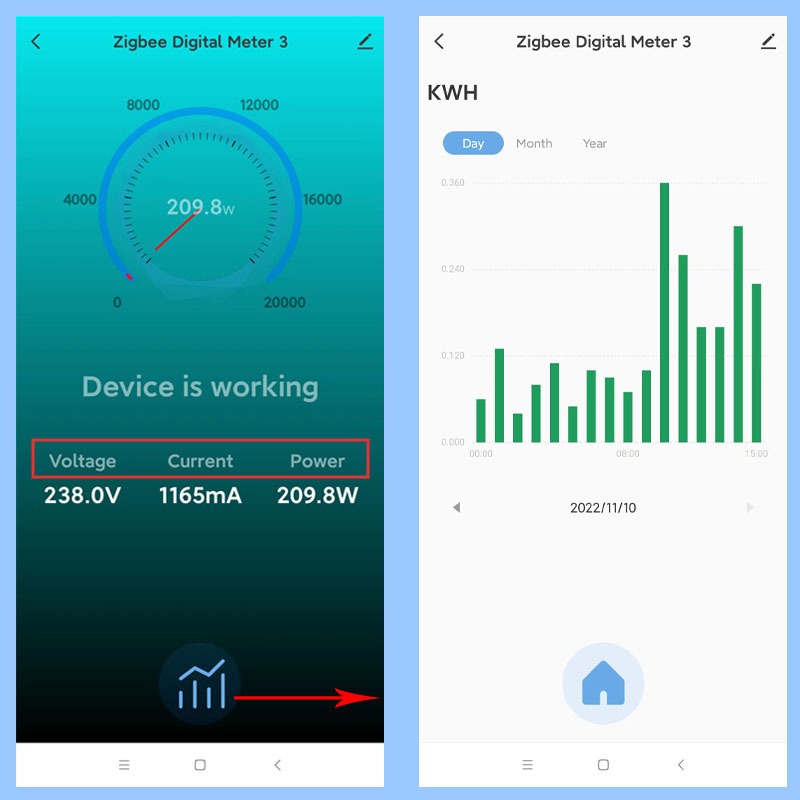 Tuya Smart Life ZigBee เครื่องวัดพลังงาน 80A หม้อแปลงกระแส App Monitor พลังงานกระแส AC 240V ราคา ถูกที่สุด ดีลบีเคเค แกลเลอรีภาพที่ 2