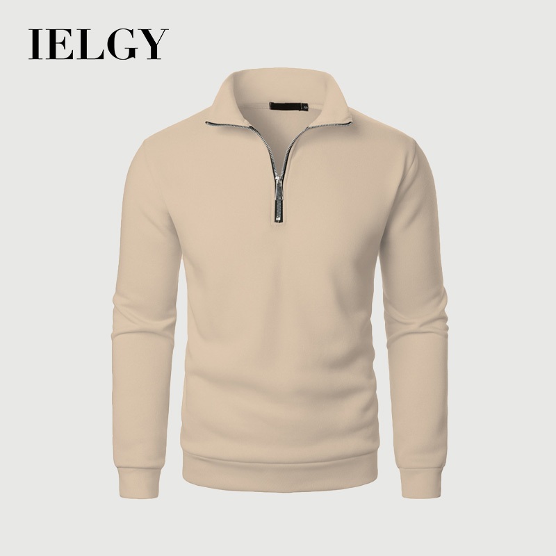 IELGY ใหม่ผู้ชายเสื้อลําลอง Swedshirt ผู้ชายสีทึบแฟชั่นผู้ชายเสื้อสวมหัว Swedshirt