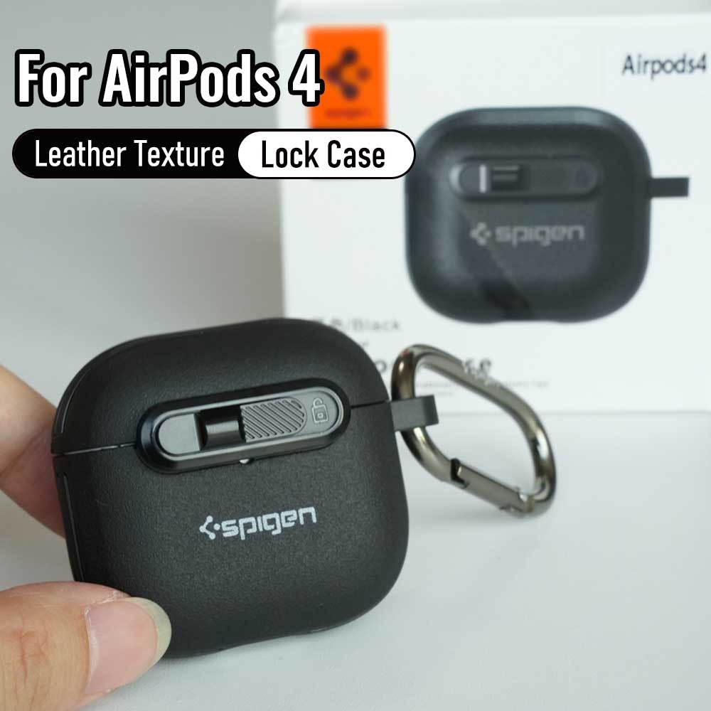 SGP หนังซิลิโคนล็อคสําหรับ AirPods 4 ฝาครอบป้องกันกรณีทนทาน Drop-Proof Armor TPU กรณีล็อค Fit ปุ่มสําหรับ AirPods Pro 2nd สําหรับ Samsung Galaxy Buds 3 Pro