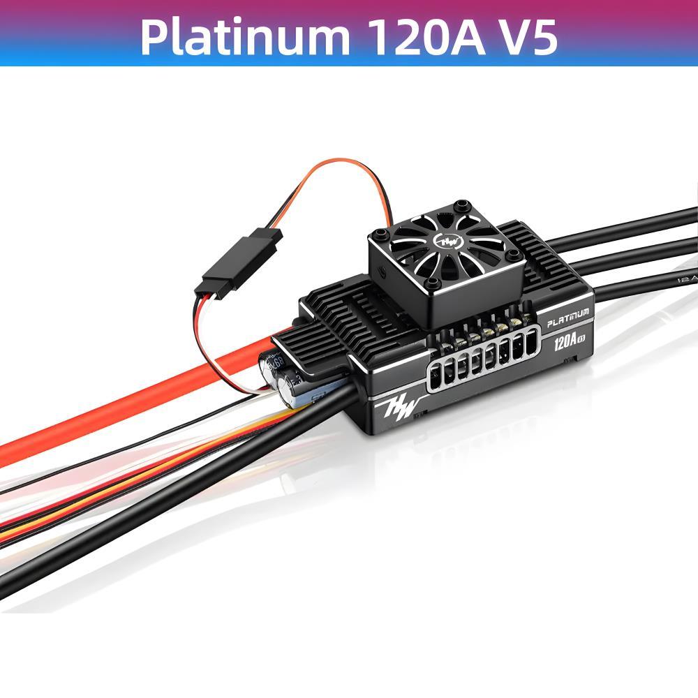 ​HOBBYWING Brushless ESC Platinum 25A 40A 80A 120A 32-bit Brushless ESC สําหรับเฮลิคอปเตอร์ RC เครื่