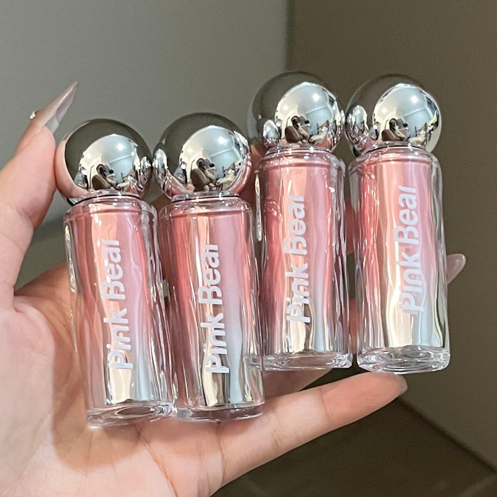Pink Bear Small Bulb Lip Gloss Pico Bear Coloured Lip Gloss Lip Essence Gloss