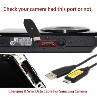 คลังสินค้าพร้อมUSB สายชาร์จข้อมูลสําหรับ Samsung กล้องดิจิตอล PL20 PL10 PL50 PL51 PL55 PL60 PL65 PL80
