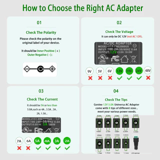 แหล่งจ่ายไฟแบบปรับได้ 12V ~ 24V 5A 96W Universal 100V-240V AC/DC Power Adapter Converter 12V 15V 18V 19V 20V 24V แหล่งจ่ายไฟ 8 DC เคล็ดลับและขั้ว Converter สําหรับ LED Strip Light