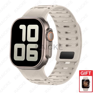 สายรัดข้อมือซิลิโคนสำหรับ iWatch Series 11/10/9/8/7/6/5/4/3 / SE Ultra 2 49mm 46mm 44mm 45mm 42mm