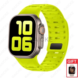 สายรัดข้อมือซิลิโคนสำหรับ iWatch Series 11/10/9/8/7/6/5/4/3 / SE Ultra 2 49mm 46mm 44mm 45mm 42mm
