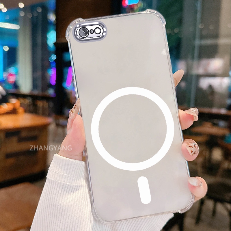 เคสสําหรับ iPhone 6 Plus iPhone 6s Plus ซิลิโคนความละเอียดสูงโปร่งใสเคสโทรศัพท์ดูดซับแรงกระแทกความงามการออกแบบแหวนแม่เหล็กและเคสนิ่ม TPU ราคา ถูกที่สุด ดีลบีเคเค แกลเลอรีภาพที่ 9