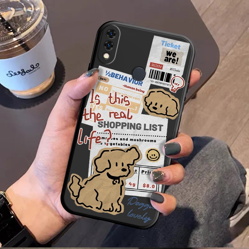 ปลอกสําหรับ Huawei 9 EnjoY 9 Y7 2019 Y7 PRIME 2019 Huawei Y7A P SMART 2021 20 SE CUTE DOG series Sau