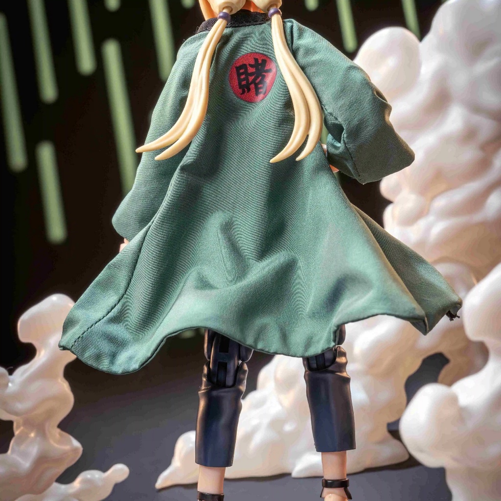 Shf Naruto Tsunade เสื้อผ้าผ้าเสื้อผ้าเสื้อคลุม Naruto หมวกรุ่น