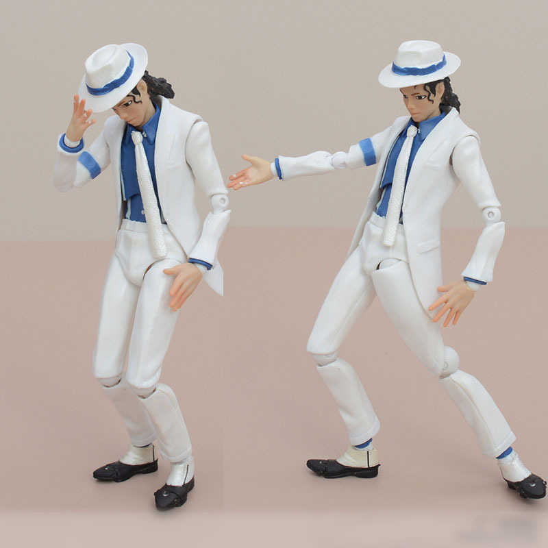 16 ซม.Michael Jackson Smooth Criminal Moonwalk Action Figure ของเล่น Michael Jackson MJ Thriller Joint Movable คริสต์มาสของขวัญ