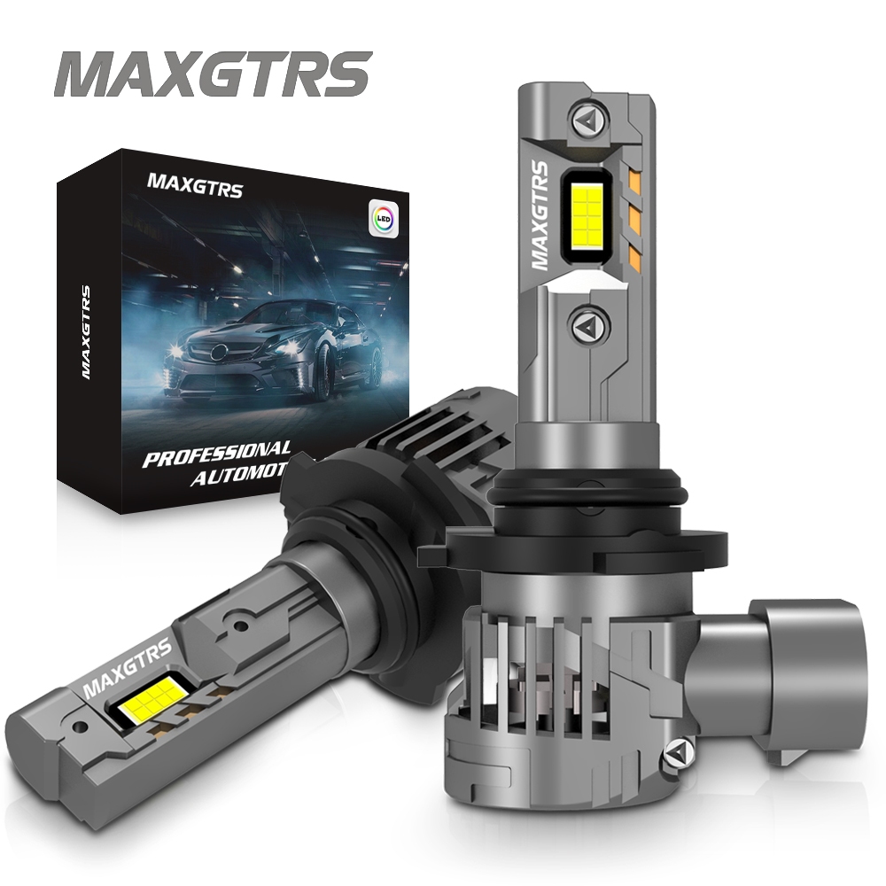 MAXGTRS 2x Super Bright รถ LED โคมไฟ H11 H8 H9 9005 HB3 9006 HB4 55W 6500K สีขาวไฟหน้ารถหมอกหลอดไฟพัดลมไฟหน้ามินิขนาด