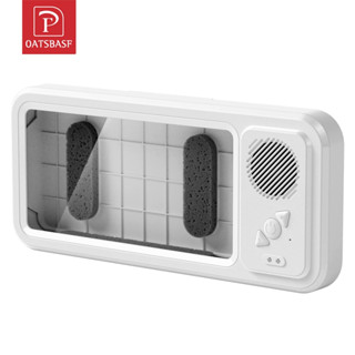 OATSBASF ที่จับโทรศัพท์ติดผนังกันน้ำ กันฝ้า พร้อมลำโพงบลูทูธ…