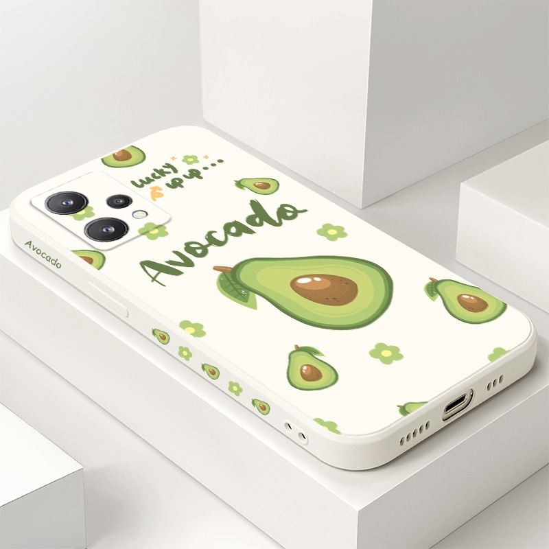 เคสโทรศัพท์สําหรับ OPPO Realme 11 10 9i 9 10Pro Pro Plus 4G 5G Avocado Pollen Creative Design Cover