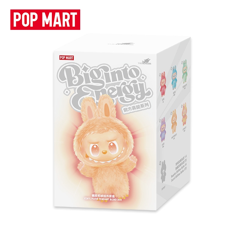 POPMART THE MONSTERS Big เข้าสู่ Energy Series-Vinyl Plush Pendant Blind Box ได้รับการรับรองยอดนิยม