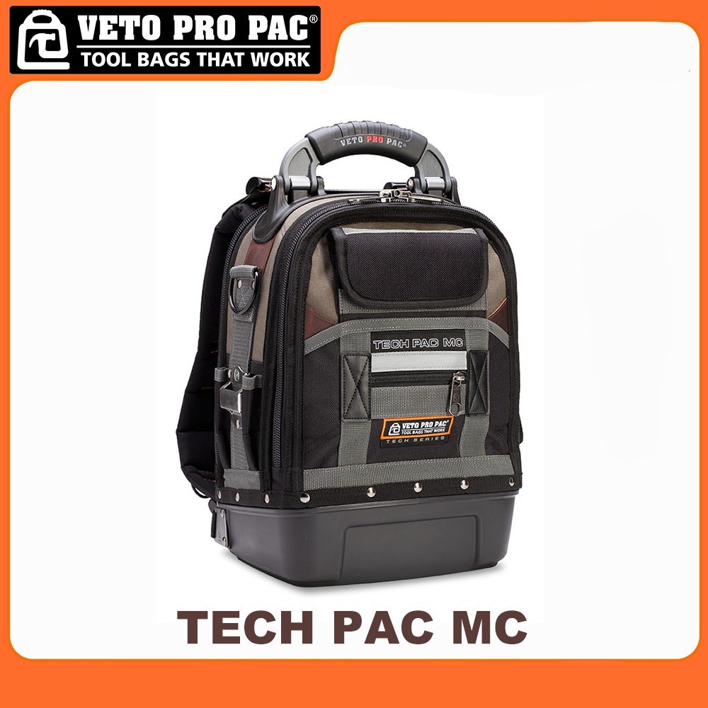 VETO PRO PAC TECH PAC MC Series Toolkit (สีธรรมชาติ) High-End Toolkit ช่างไฟฟ้าซ่อมปัจจุบันที่อ่อนแอ