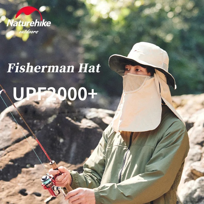 Naturehike ฤดูร้อนกว้างขนาดใหญ่ Brim ผู้ชายหมวกชาวประมงกันน้ํา UV Protection Sun หมวกเดินป่าตกปลาปีนเขา Oversize หมวกถัง