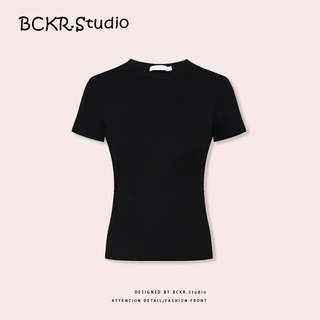 【จัดส่งตลอด 24 ชั่วโมง】🔥สั้น เสื้อแฟชั่น ลำลอง เสื้อผญ เสื้🖤ชุดหน้าร้อน เข้ารูปเอวสวน เซ็กซี่ สาวแซ่บ คอกลม เสื้อ