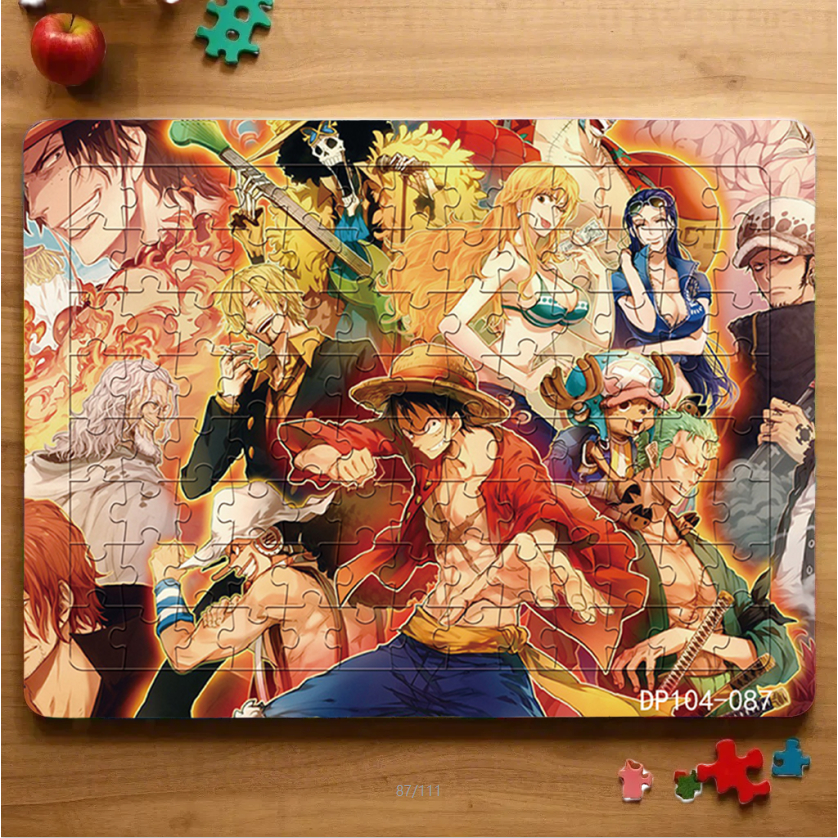 [คลังสินค้าพร้อม] One Piece Snow White Ultraman Puzzle ของเล่นกระดาษหนา 104 ชิ้น