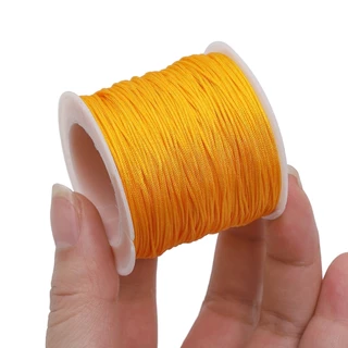 50 M/lot 0.8 มม.สายไนลอนจีน Knot Macrame สร้อยข้อมือถัก DIY Craft Tassels Beading String ด้ายทอผ้า