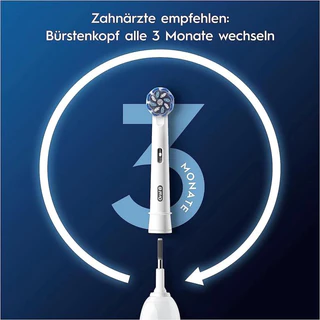 Oral B PRO Sensitive Clean & 3D White เปลี่ยนหัวแปรงสีฟันไฟฟ้า โปรคลีน 4 &8 pac/กล่อง