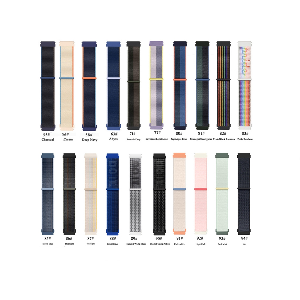 สายรัดไนลอนระบายอากาศขนาด 22 มม. สําหรับ Huami Amazfit Bip 6 Bip6 - รูปที่ 2