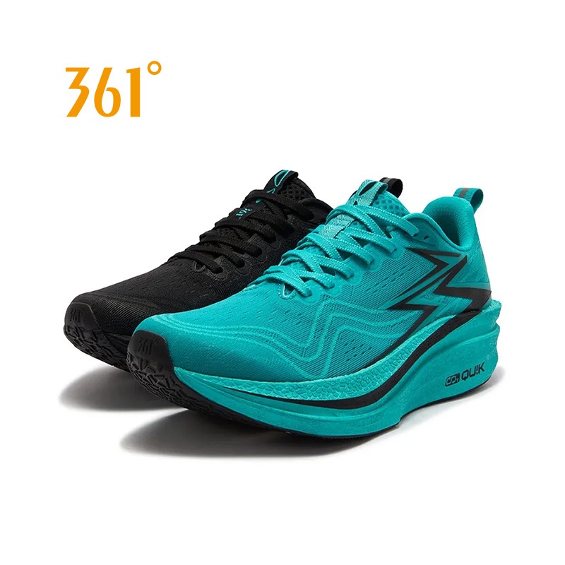 361 Degrees Flame 4MIX ผู้ชายผู้หญิง Professional Marathon Running รองเท้า Breathable Rebound Racing