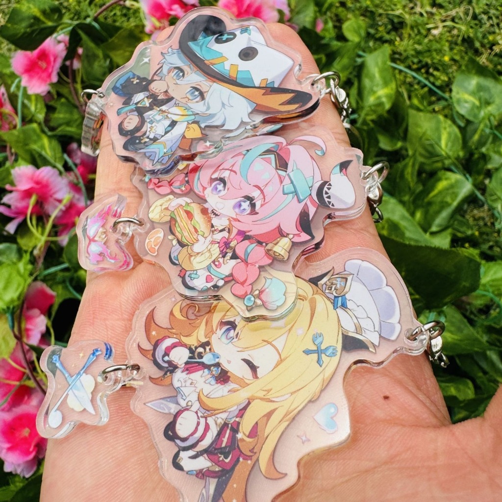 Genshin Impact Escoffier Ifa Varesa เกมจี้อะคริลิคพวงกุญแจคอลเลกชันชุดของขวัญคอสเพลย์ - รูปที่ 2