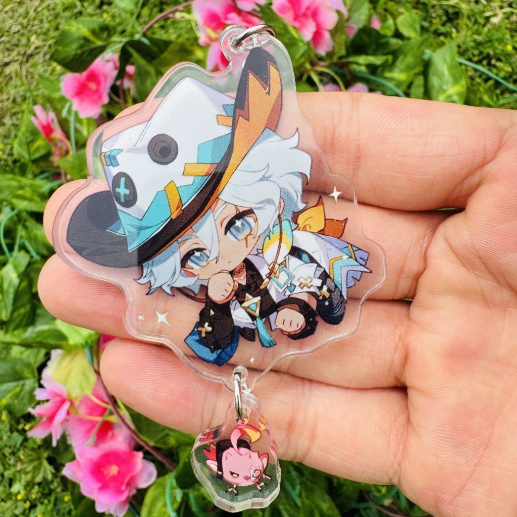 Genshin Impact Escoffier Ifa Varesa เกมจี้อะคริลิคพวงกุญแจคอลเลกชันชุดของขวัญคอสเพลย์ - รูปที่ 5