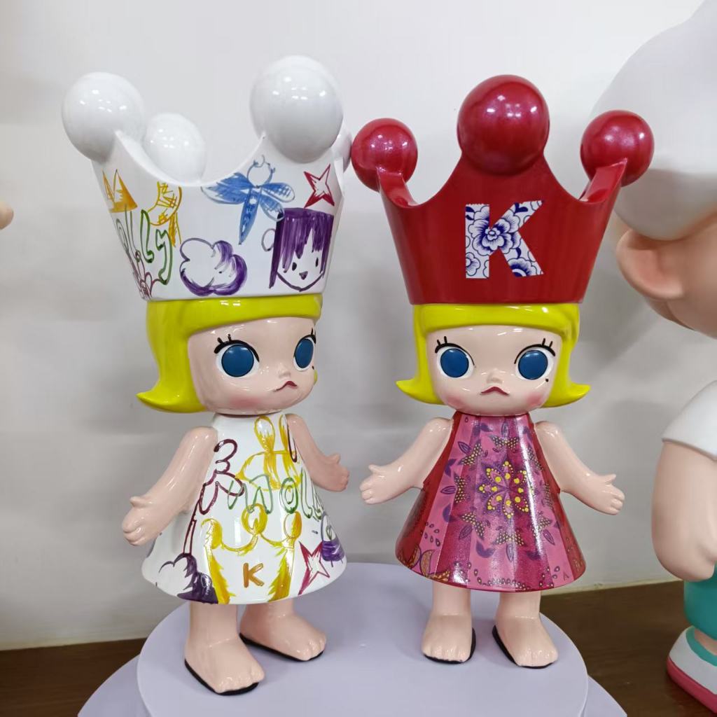 ใหม่ MOLLY400% Birth Princess รูป Van Gogh Museum Apricot ดอกไม้ Childlike Princess Big Baby อินเทรนด์เล่นตกแต่ง