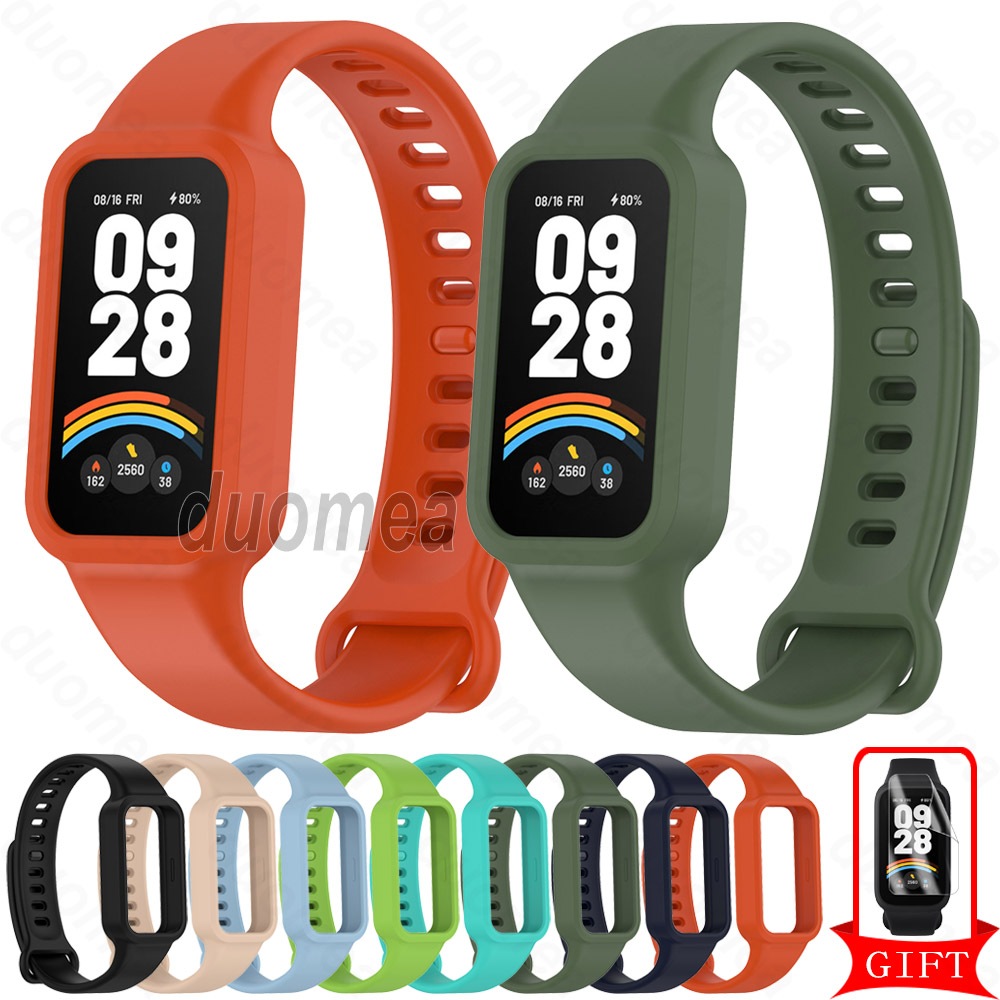 สายรัดข้อมือซิลิโคนสร้อยข้อมือ Loop Band อุปกรณ์เสริมสําหรับ Xiaomi Smart Band 9 8 Active / Redmi Smart Band 2 3