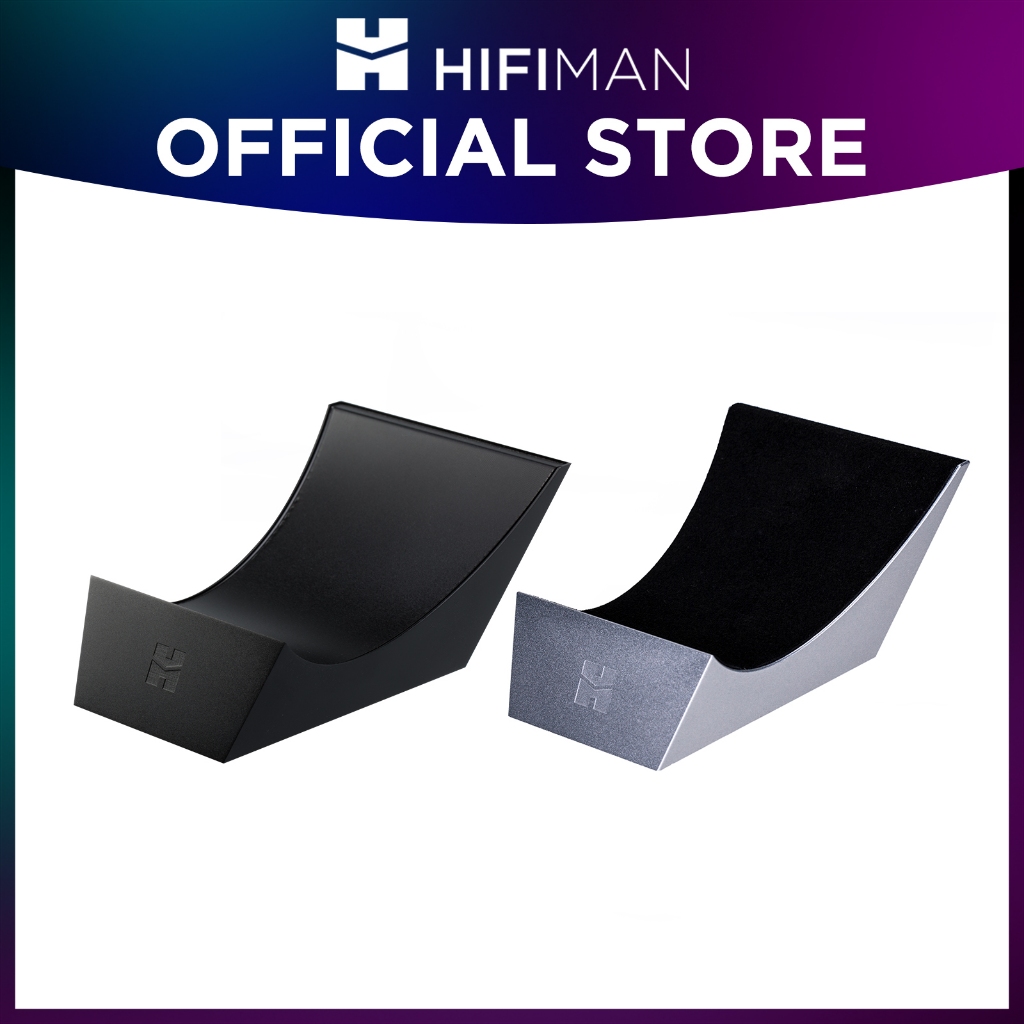 HIFIMAN Shangri-La ขาตั้งหูฟัง, สหายเดสก์ท็อปออกแบบมาเป็นพิเศษสําหรับเลือกหูฟัง HIFIMAN, สีดํา/เงิน