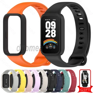 สร้อยข้อมือสายรัดซิลิโคนสายรัดข้อมืออุปกรณ์เสริมสําหรับ Xiaomi Smart Band 9 Active / Redmi Smart Band 3