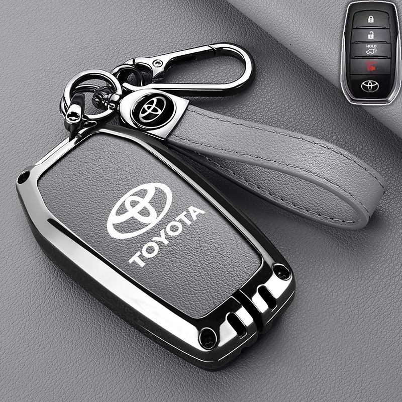 [พร้อมส่ง] เคสกุญแจรีโมทรถยนต์ โลหะผสมสังกะสี สําหรับ Toyota All new Fortuner /Camry 2025 /Fortuner TRD/Fortuner 2019-2021/GR Fortuner/Legend/Sigma 4/Fortuner Regender