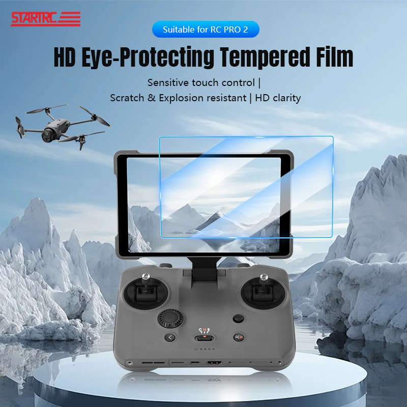 สําหรับ DJI RC PRO2 พร้อมรีโมทคอนโทรลหน้าจอ Mavic 4 Pro ความละเอียดสูงป้องกันรอยขีดข่วนและป้องกันการระเบิดกระจกนิรภัยฟิล์ม DJI Mavic 4 Pro อุปกรณ์เสริมโดรน