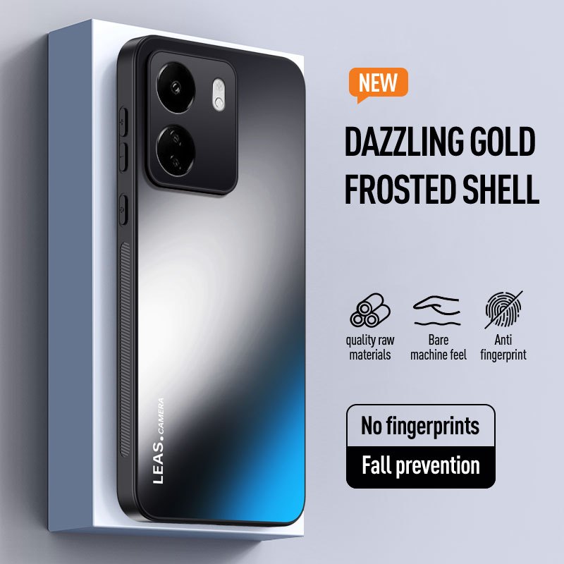 สําหรับ Xiaomi Redmi 13C 4G 23100RN82L 23106RN0DA 23108RN04Y 2311DRN14I เคสโทรศัพท์ AG Frosted พราวส