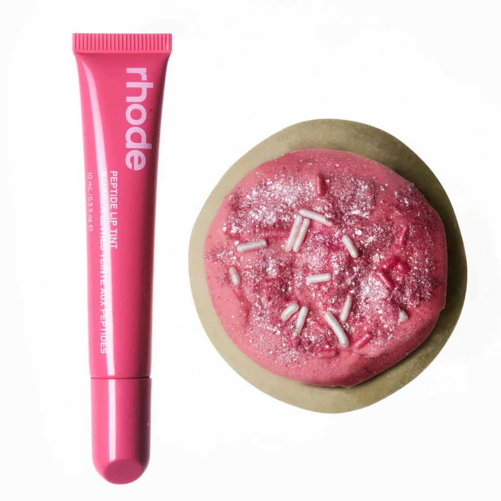 Rhode Hailey Peptide Lipstick Lip Moisturizing Tinted Lip Balm Sugar Cookie Lip Gloss Lip Glaze Lips
