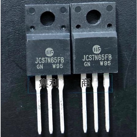 5PCS Original JCS7N65FB CS7N65F TO-220F JCS7N65 7N65 TO220F 7A/650V MOSFET ทรานซิสเตอร์ IC